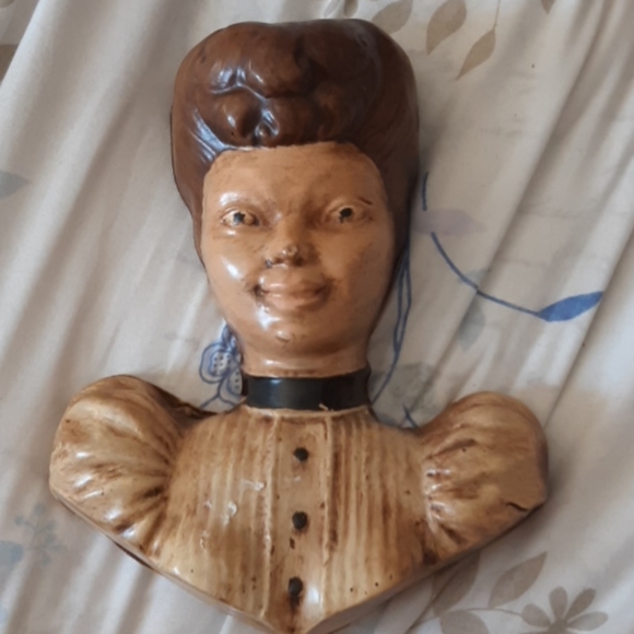 Old Plaster Craft Man Woman Wall hangings - Picture 4 of 9